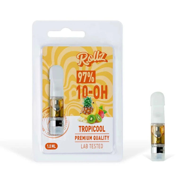 Cartucho Desechable 10-OH 1 ml | Sour Diesel · Triple Berry · Tropicool | Rollz x The Green Muse CBD