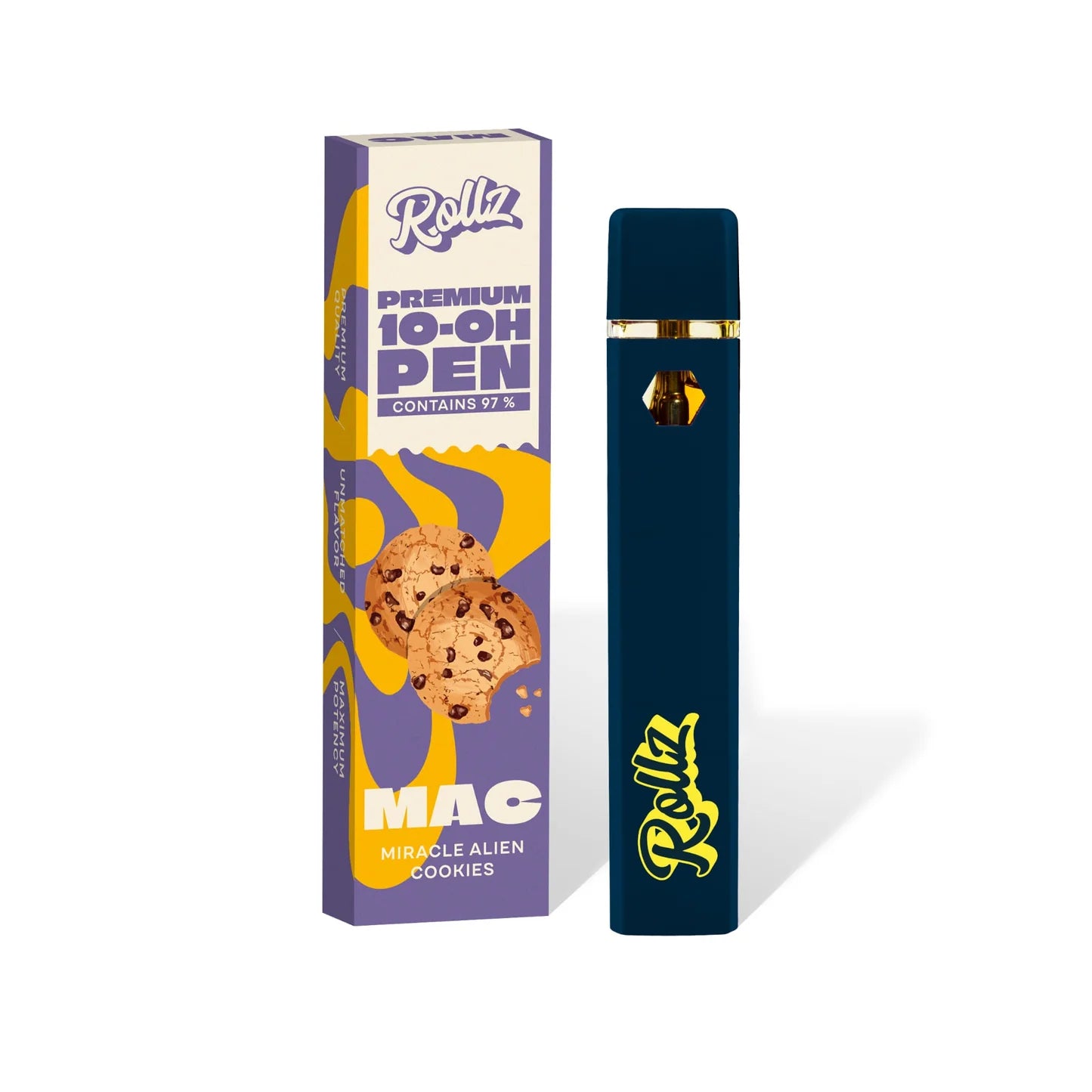 Vape Desechable Rollz 2 ml | 10-OH 97 % Pureza | Aromas Amnesia Haze, Grape Soda, OG Kush, Runtz