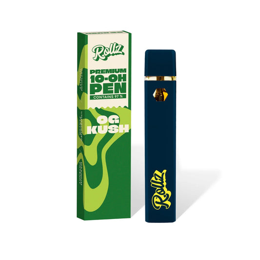 Vape Desechable Rollz 2 ml | 10-OH 97 % Pureza | Aromas Amnesia Haze, Grape Soda, OG Kush, Runtz