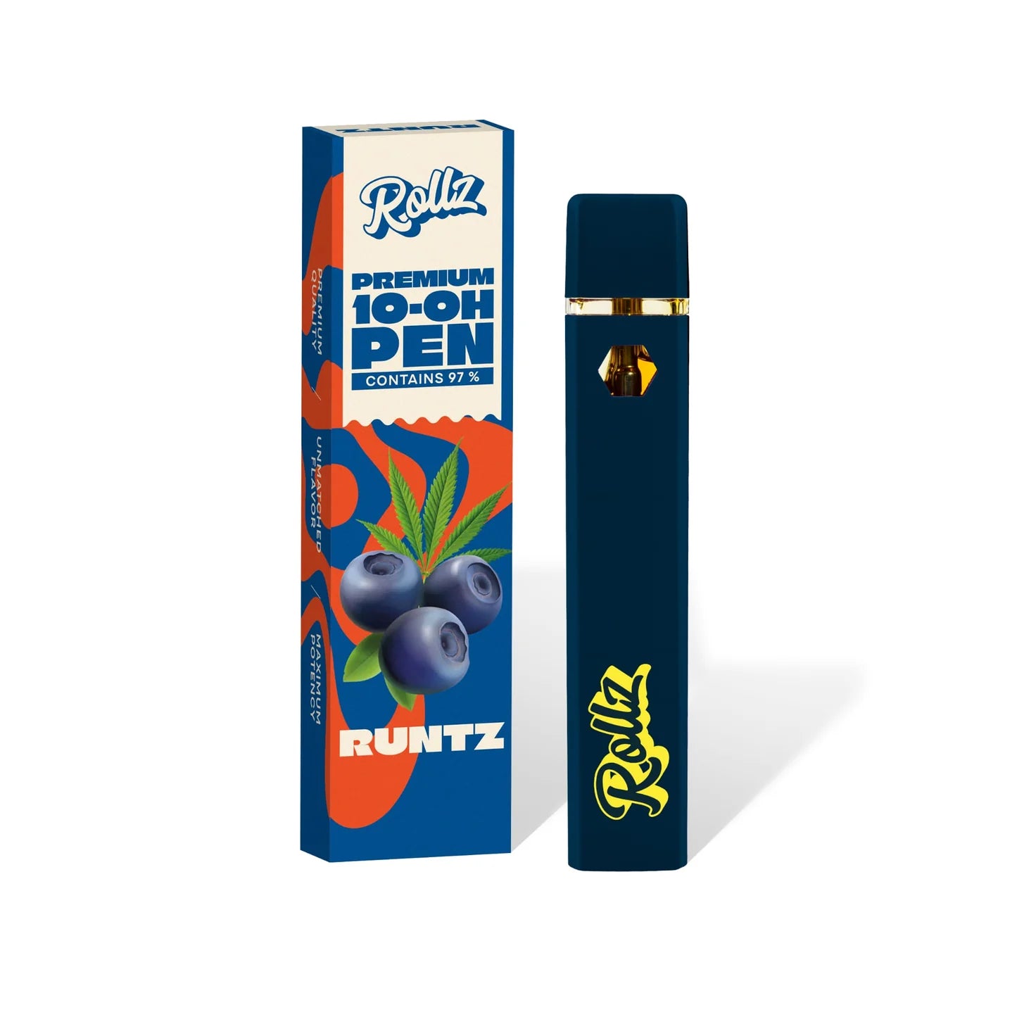 Vape Desechable Rollz 2 ml | 10-OH 97 % Pureza | Aromas Amnesia Haze, Grape Soda, OG Kush, Runtz